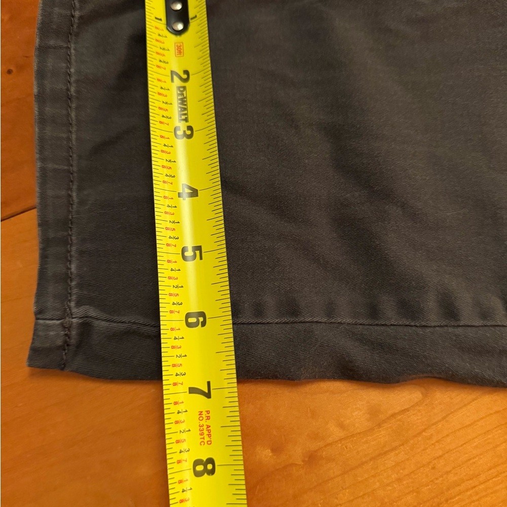 Supplies by Unionbay Skinny Cargo Pants 16 33W Charcoal Gray Zip Pocket Stretch - Picture 14 of 15